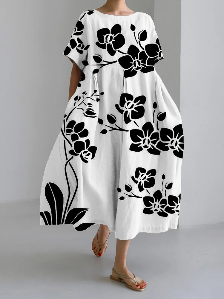 Kristin - Elegant Floral Dress for Every Occasion with Style and Flowing Comfort