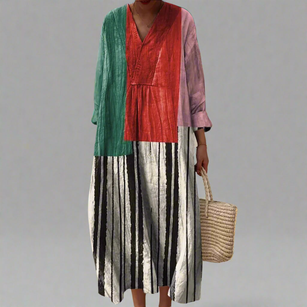 Georgia - Elegant Geometric Dress