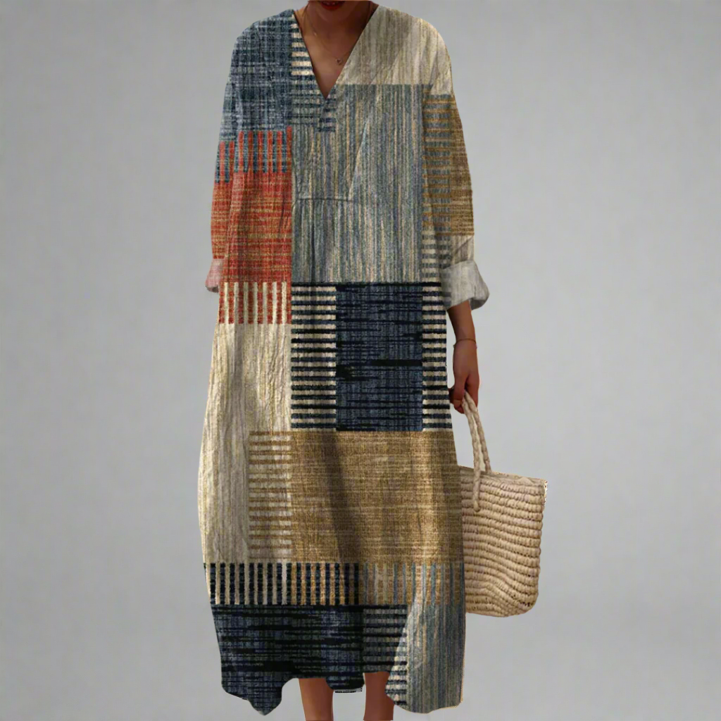 Ana - Elegant Geometric Dress