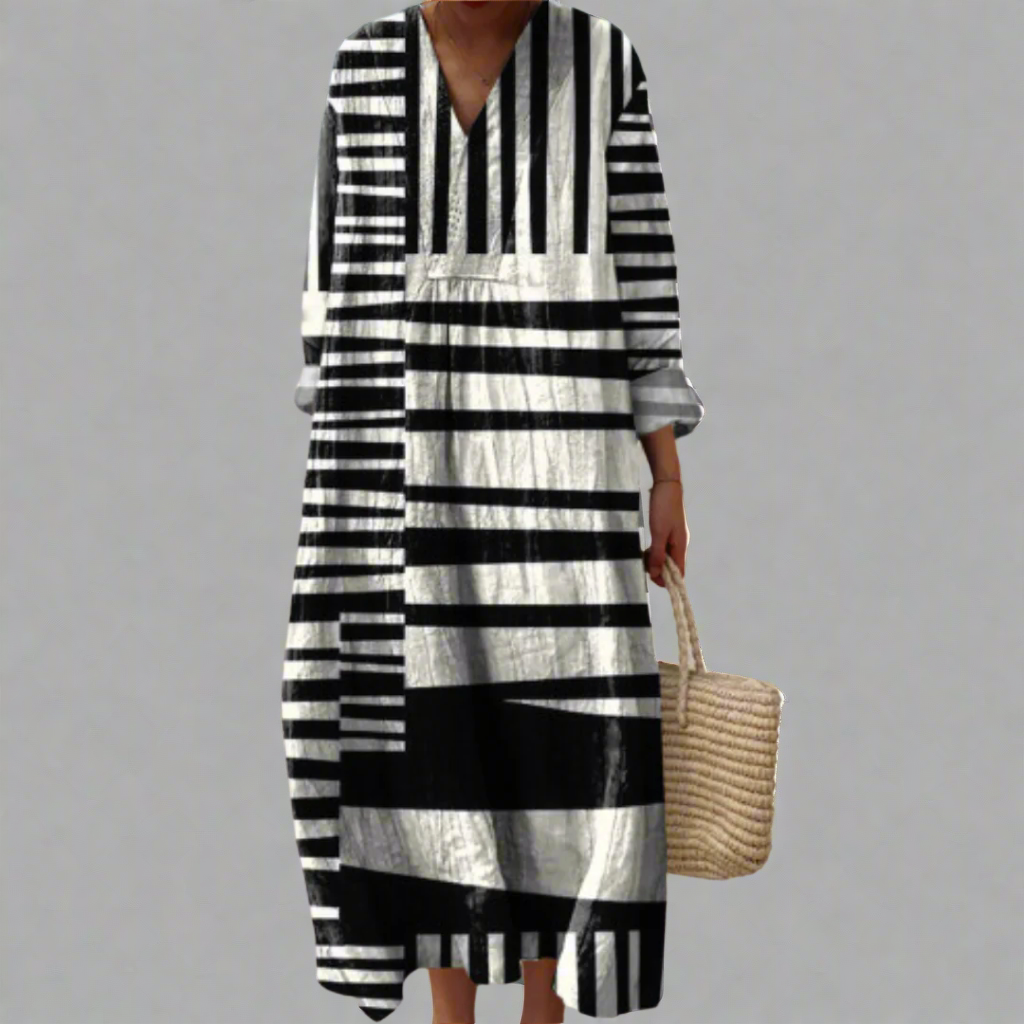 Lucy - Elegant Geometric Dress