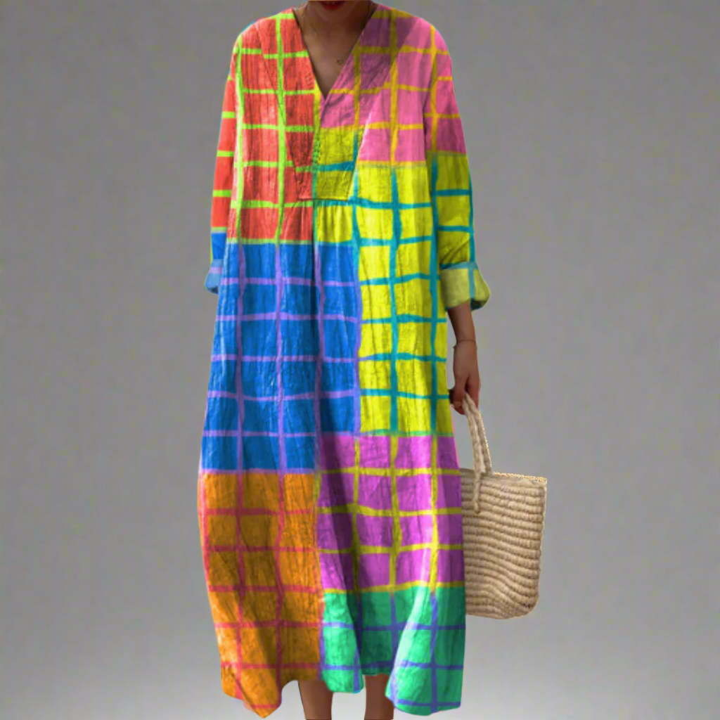Keeley - Elegant Geometric Dress