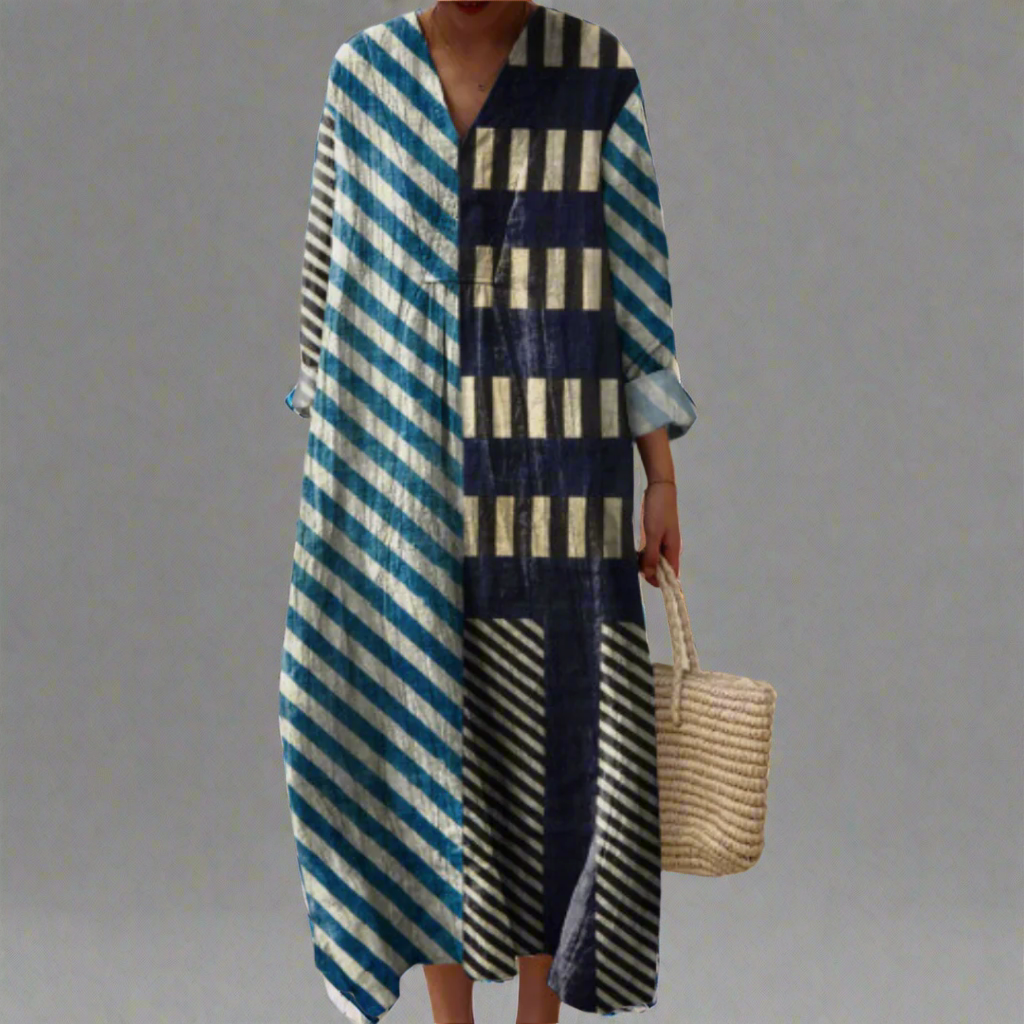 Jackie - Elegant Geometric Dress