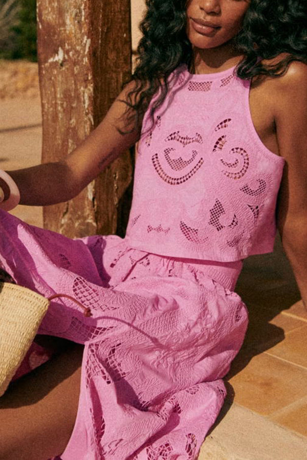 Sabrina - Pink Lace Set