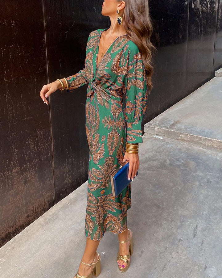 Agnes - Elegant Printed Dress