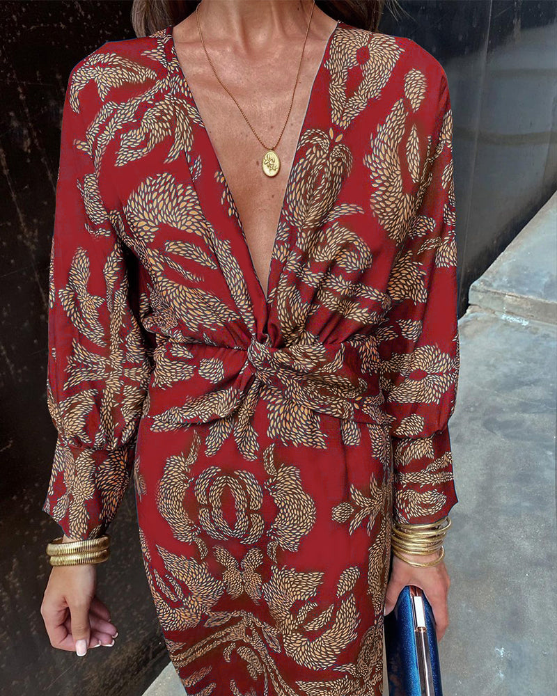 Agnes - Elegant Printed Dress
