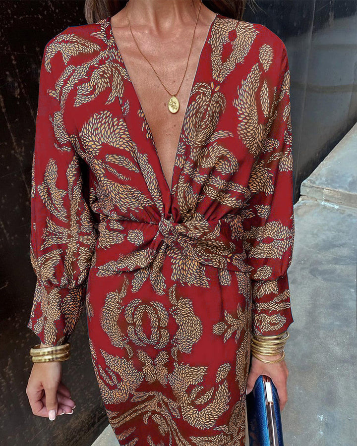 Agnes - Elegant Printed Dress