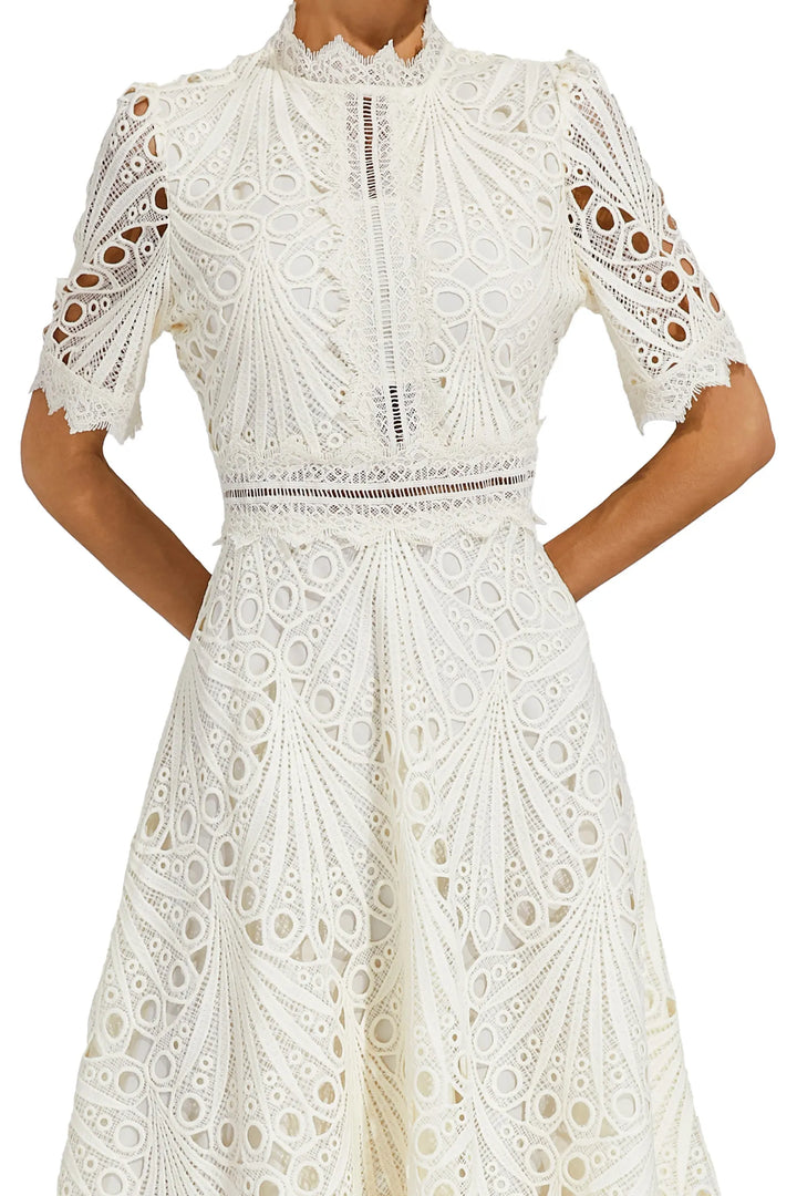 Leigh - Lace Midi Dress