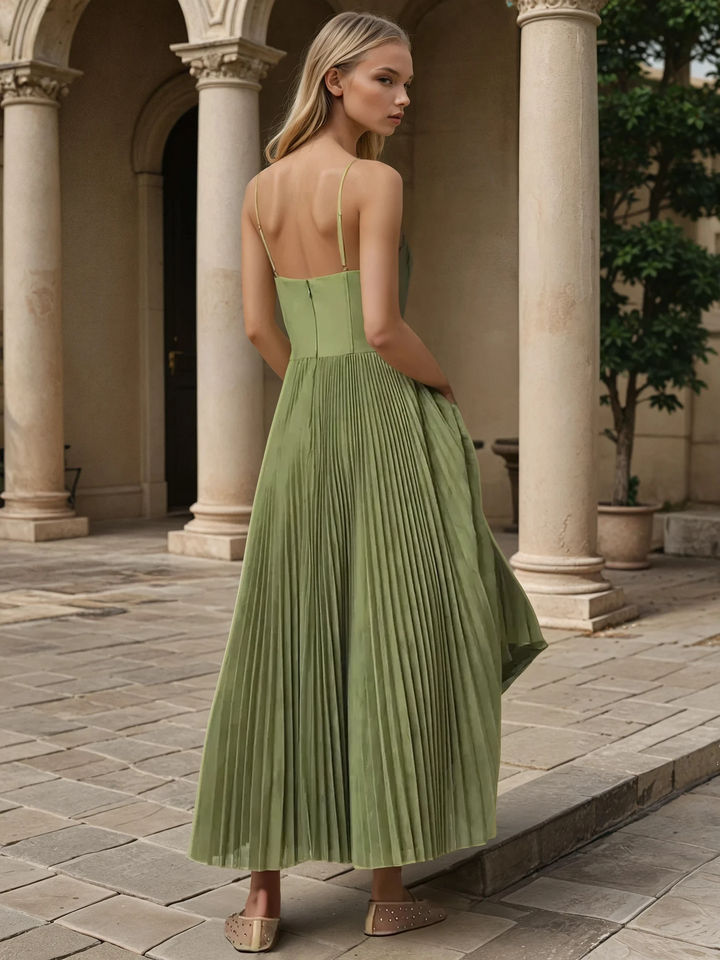 Nina - Sleeveless Midi Dress with Bustier