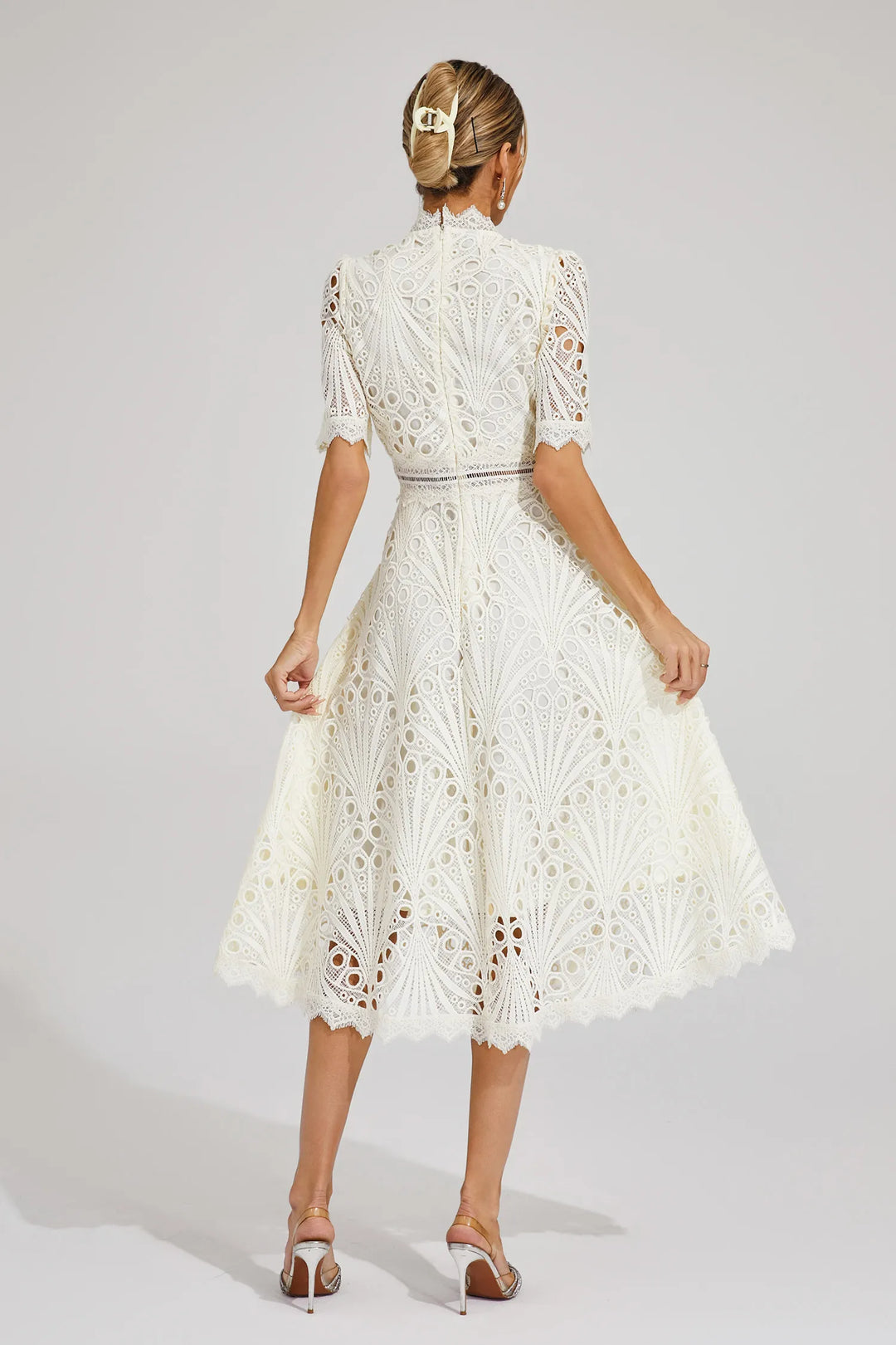 Leigh - Lace Midi Dress