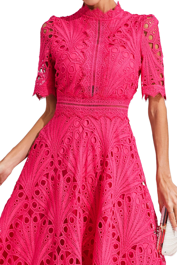 Leigh - Lace Midi Dress