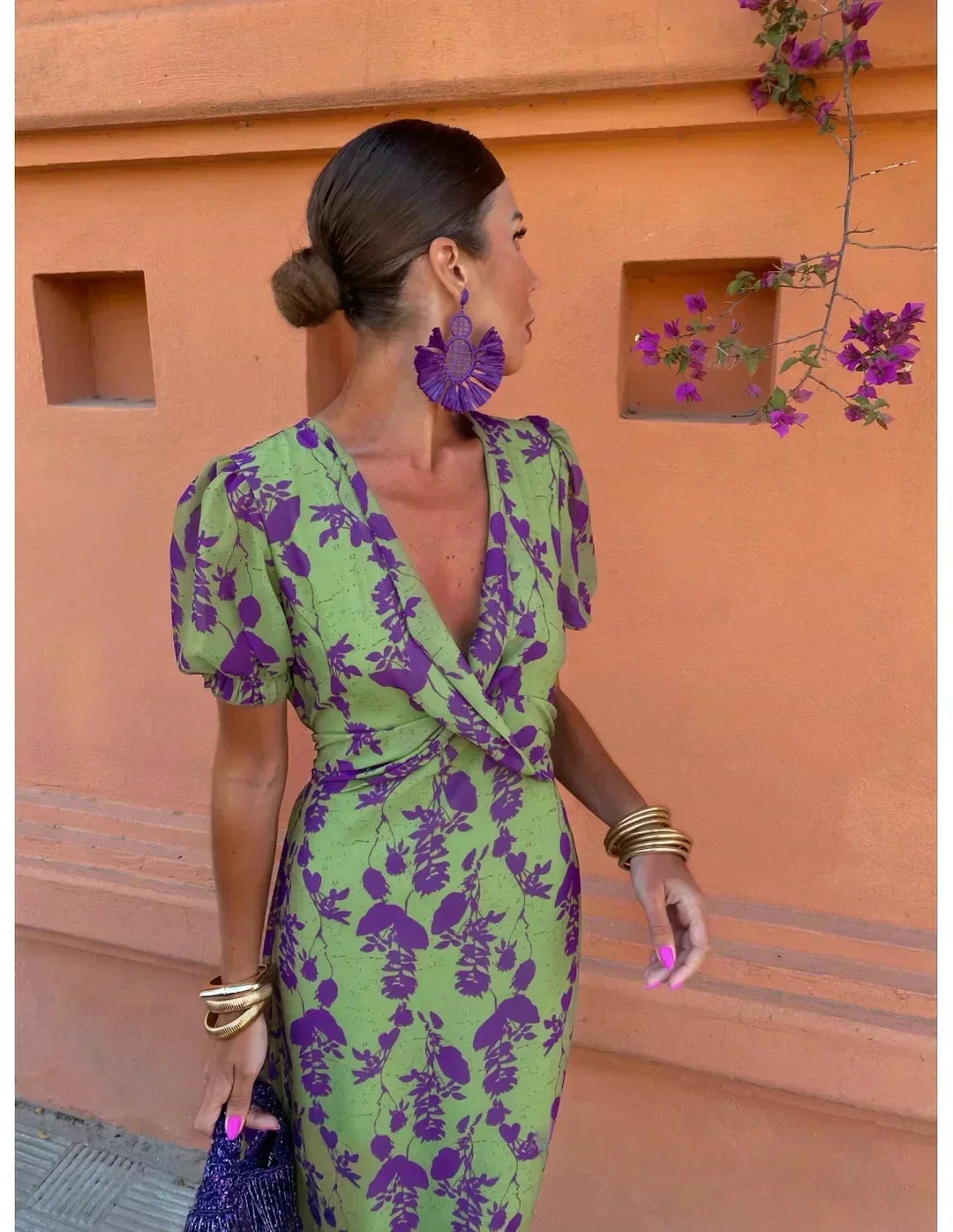 Yvette - Elegant Printed Dress