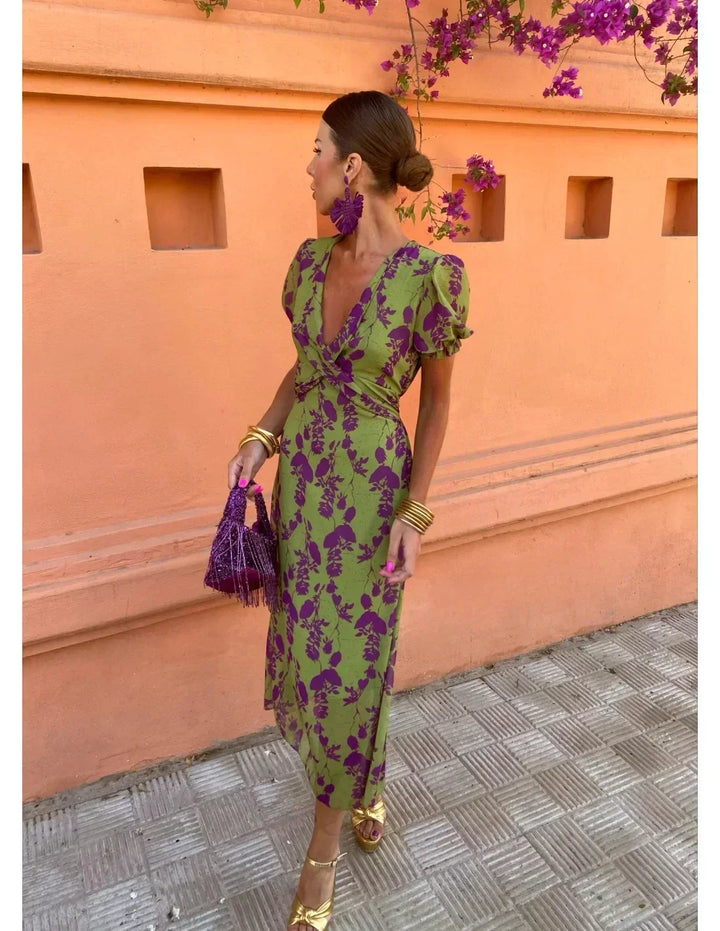 Yvette - Elegant Printed Dress
