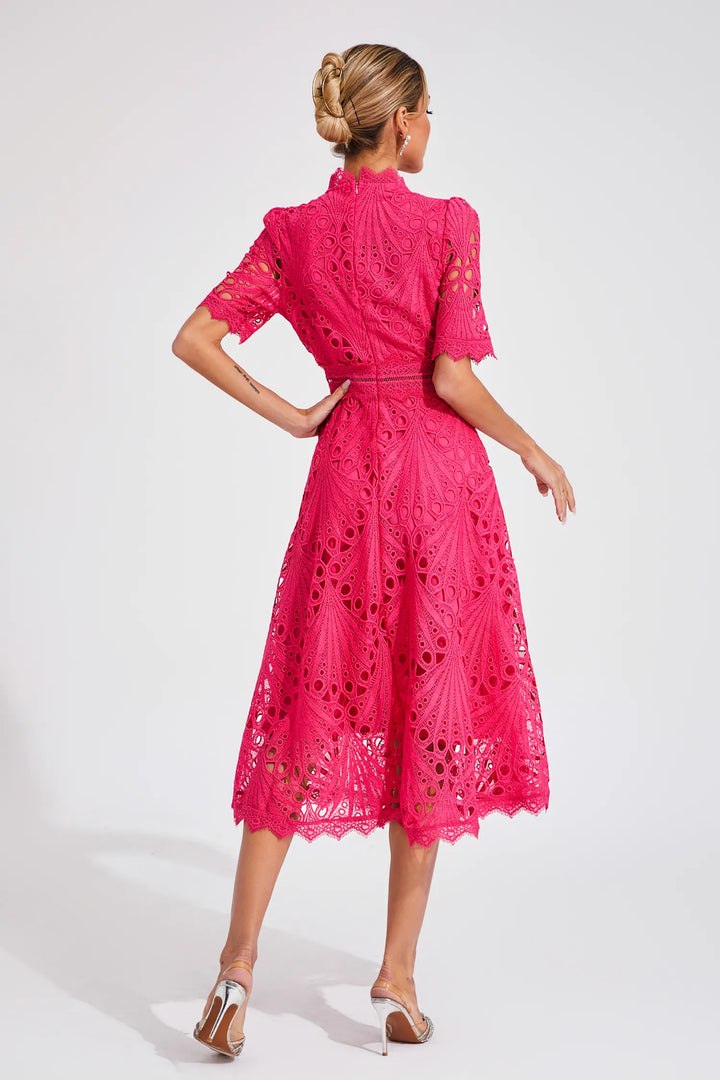 Leigh - Lace Midi Dress