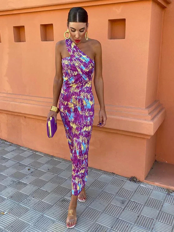 Fay - Elegant One-Shoulder Dress