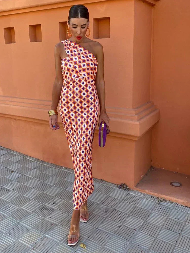 Fay - Elegant One-Shoulder Dress