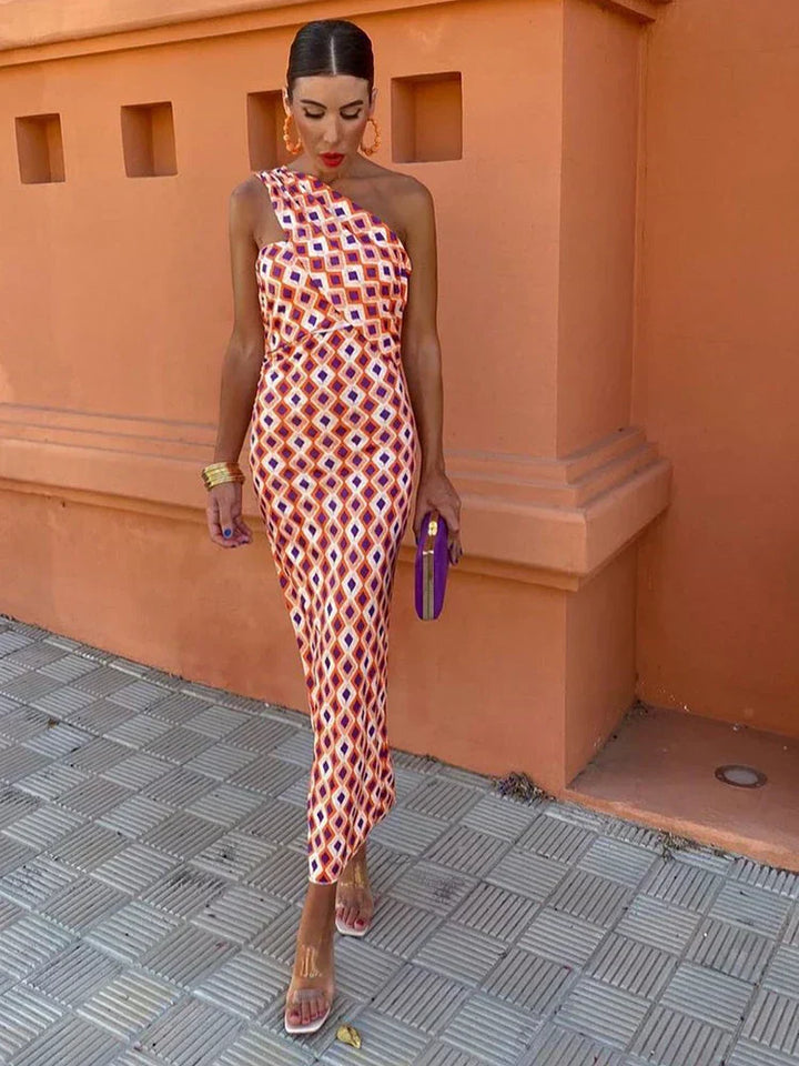 Fay - Elegant One-Shoulder Dress