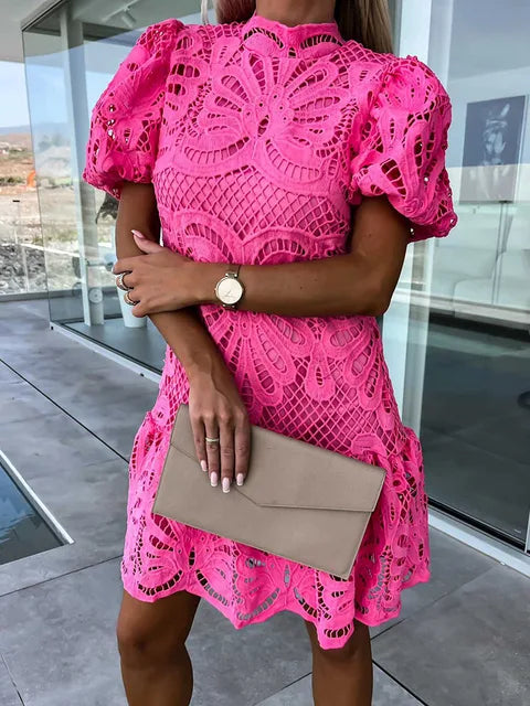 Rachael - Embroidered Lace Dress