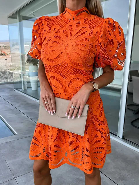 Rachael - Embroidered Lace Dress