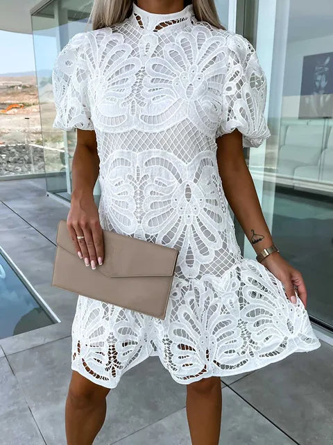 Rachael - Embroidered Lace Dress