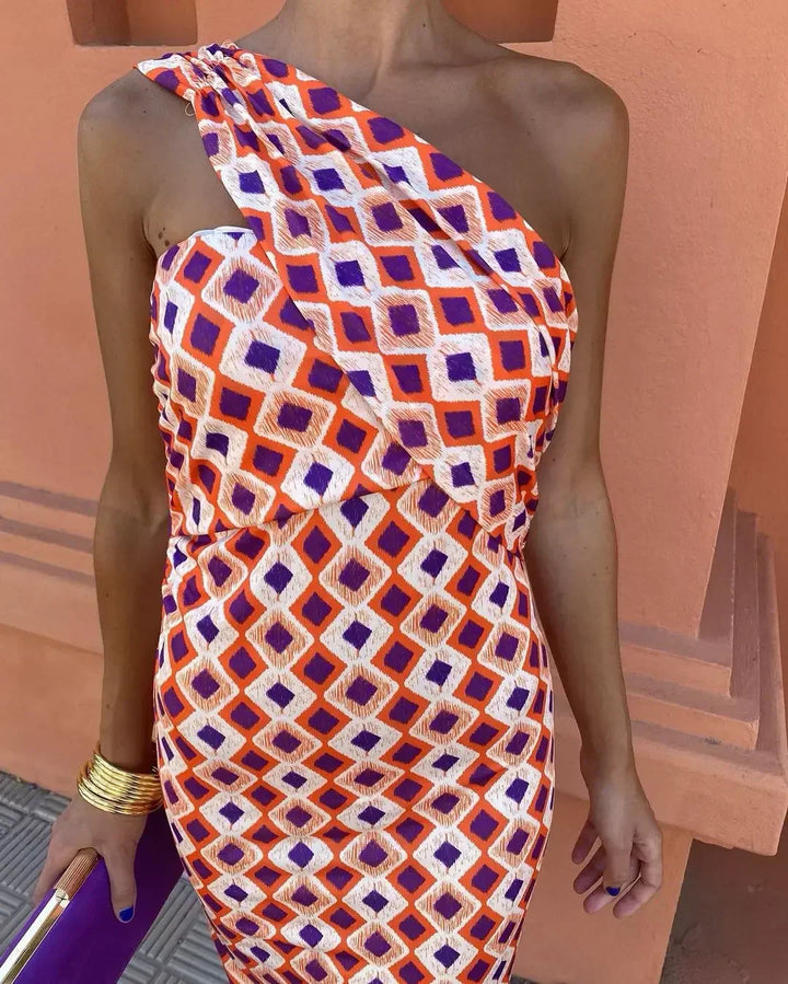 Fay - Elegant One-Shoulder Dress