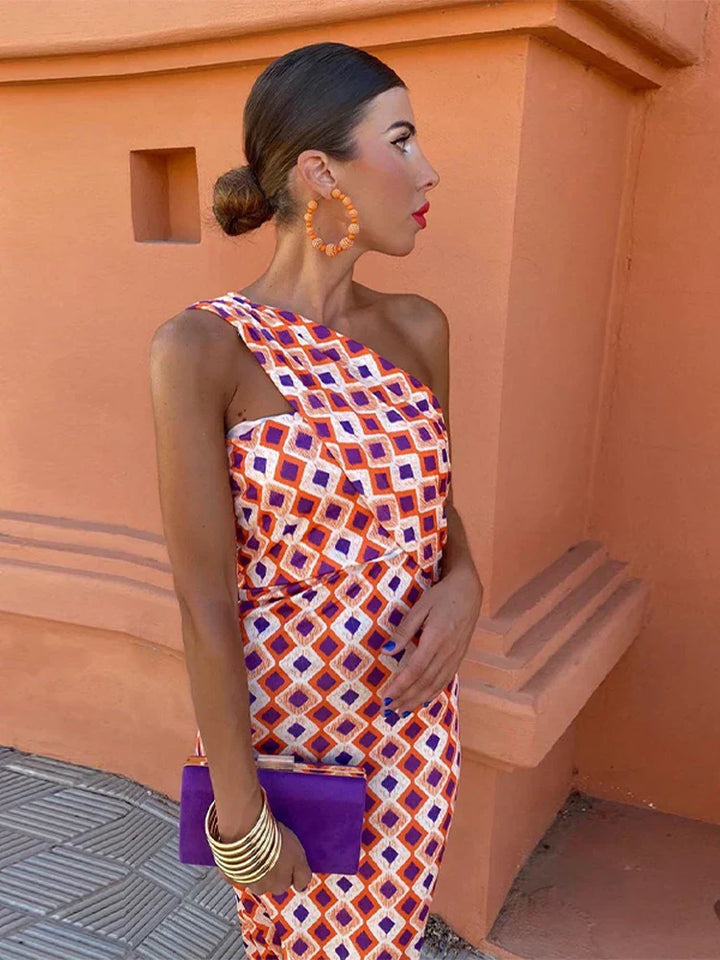 Fay - Elegant One-Shoulder Dress