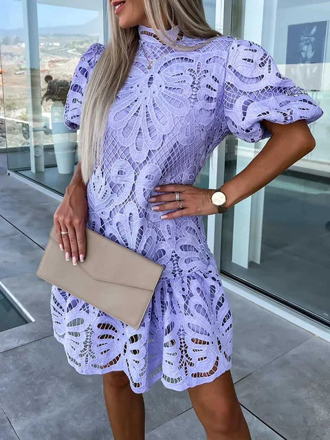 Rachael - Embroidered Lace Dress