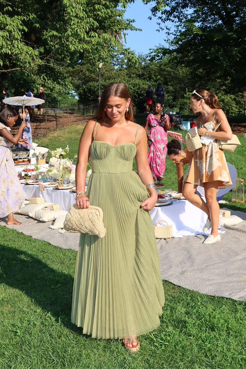 Nina - Sleeveless Midi Dress with Bustier