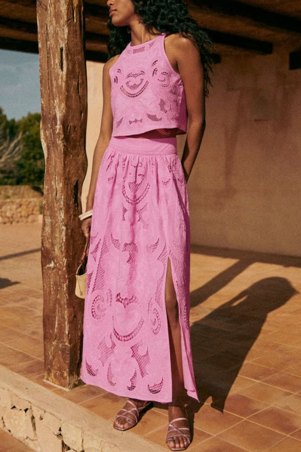 Sabrina - Pink Lace Set