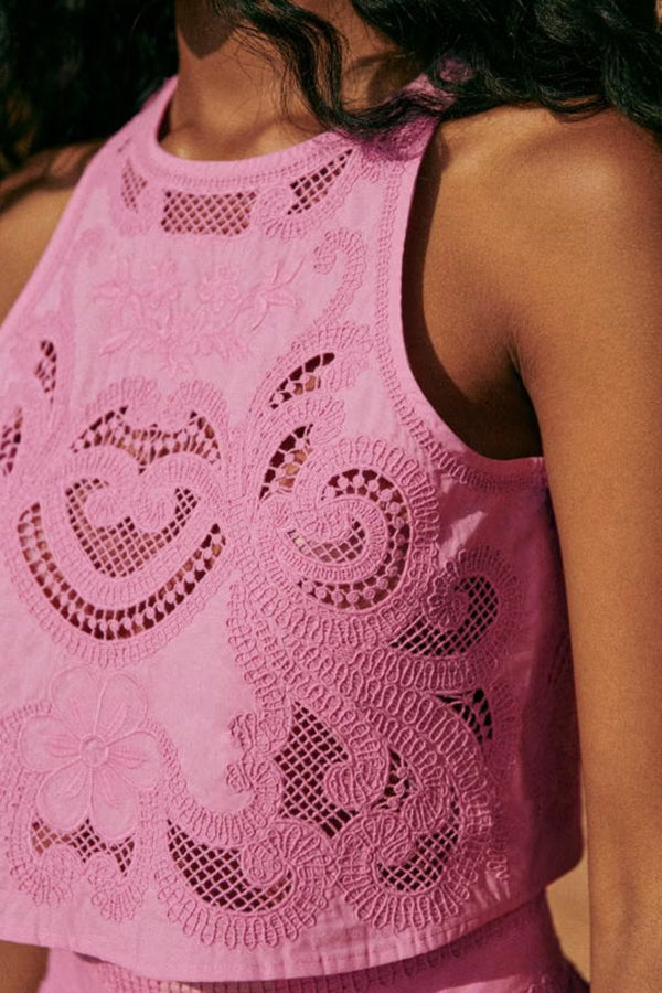 Sabrina - Pink Lace Set