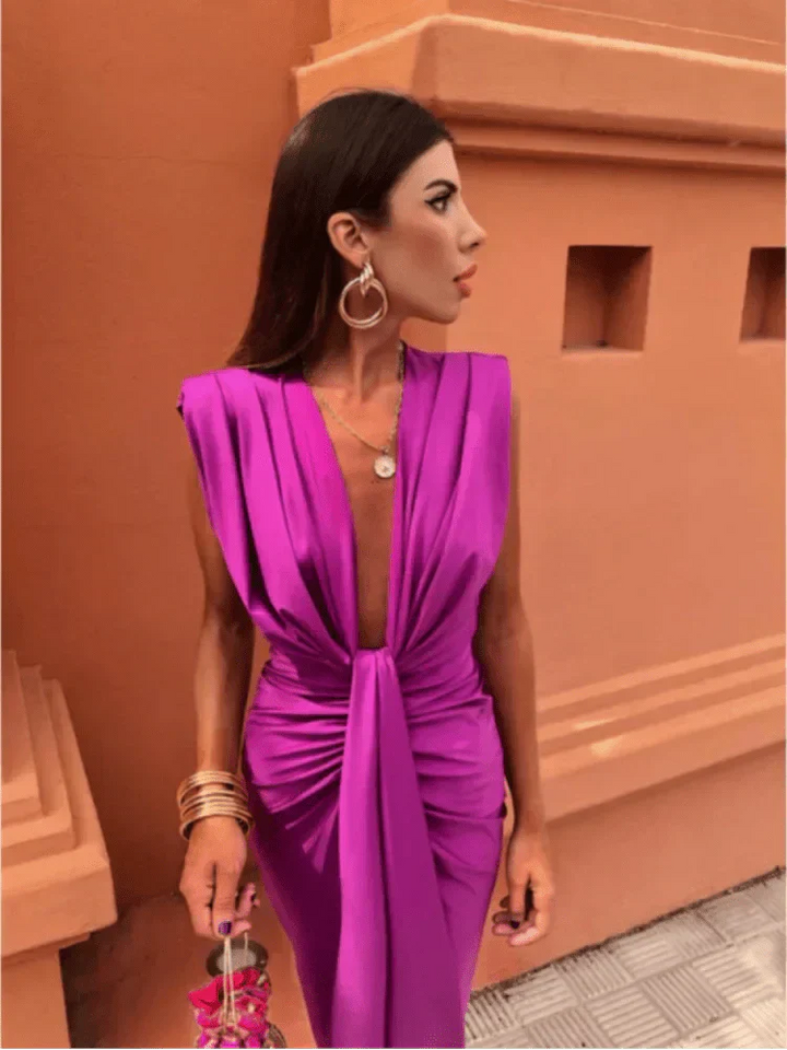 Kara - Elegant Draped Dress