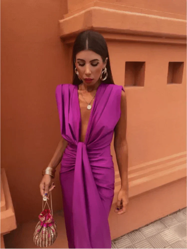 Kara - Elegant Draped Dress