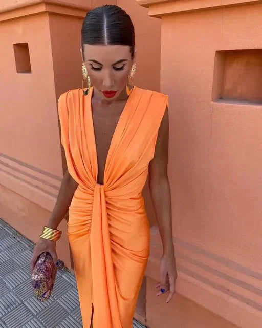 Kara - Elegant Draped Dress