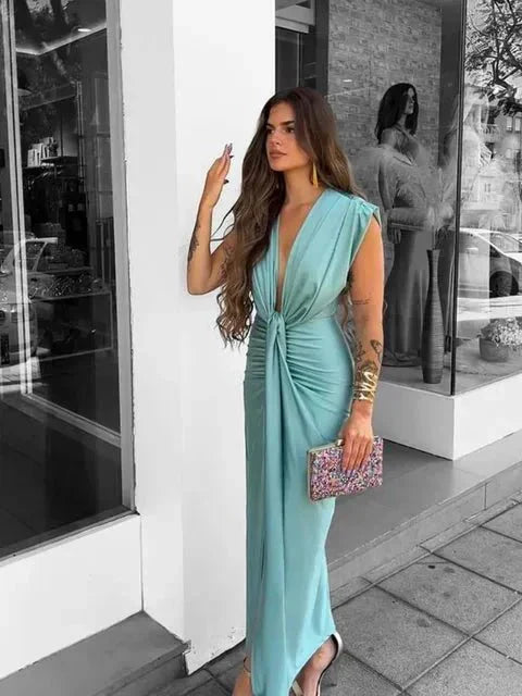 Kara - Elegant Draped Dress